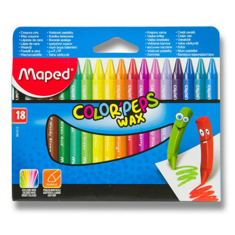Voskové pastely Maped Wax 18 barev